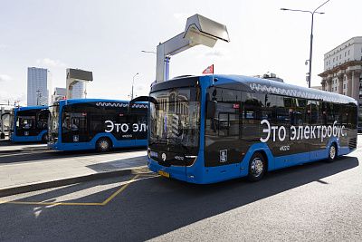 В Москву поступила очередная партия электробусов КАМАЗ нового поколения А5
