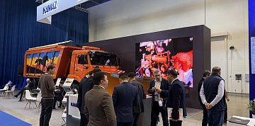 Спецтехника на шасси КАМАЗ презентована на выставке в Казахстане